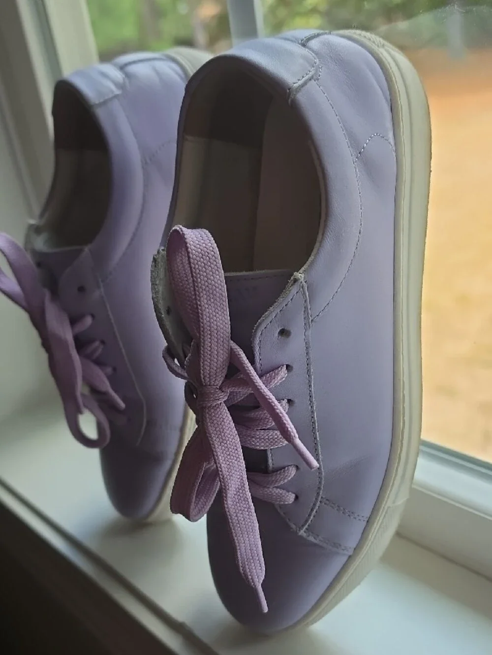 ITALIAN MADE lilac Low-Top Women's Sneakers - Handmade